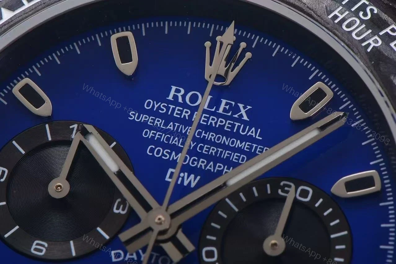 View 8 of Replica DiW Rolex Cosmograph Daytona Miami Blue Carbon