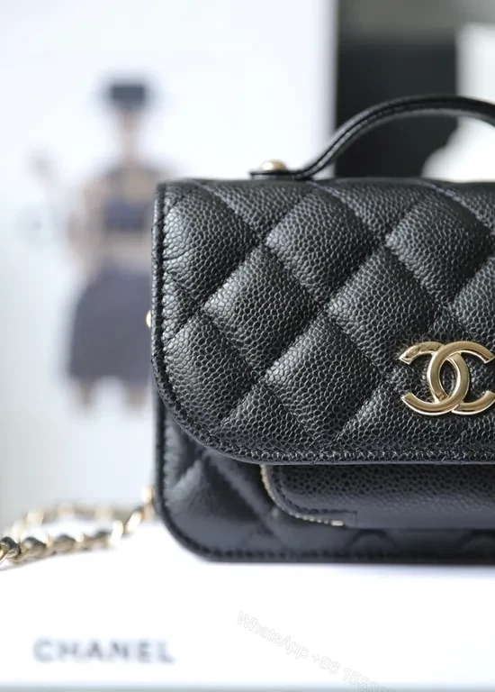 View 7 of Chanel-Inspired Quilted Mini Flap Bag: Luxe, Versatile