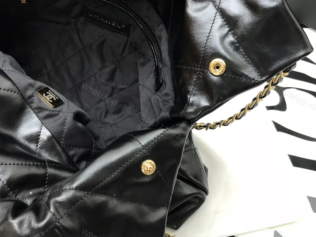View 4 of Chanel-Inspired Quilted Leather Tote - Luxury Everyday Carry