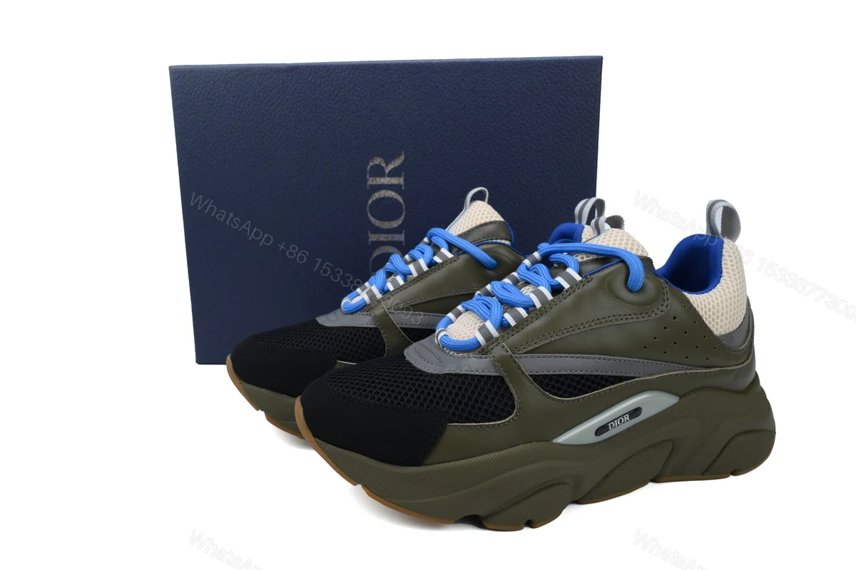 Dior B22 Sneakers Olive Green — view 2
