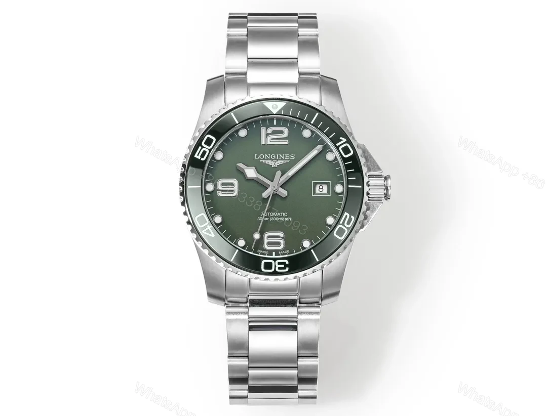 Longines Conquest Green Dial Stainless Steel Automatic Watch — view 1