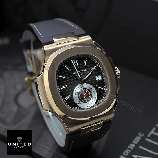 View 10 of Patek Philippe Nautilus Rose Leather Replica