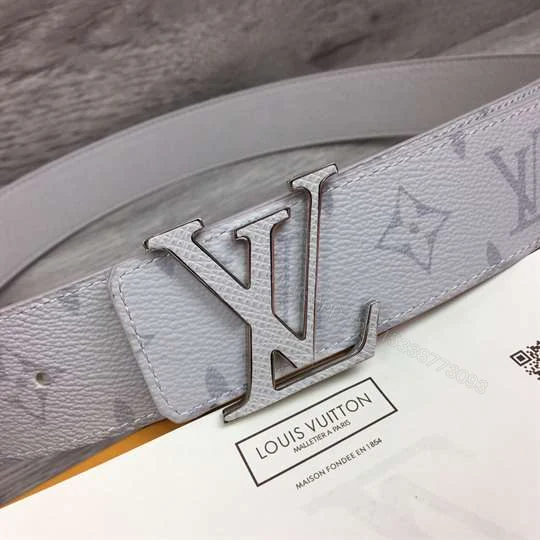 View 8 of LOUIS VUITTON MEN’S INITIALES 40MM REVERSIBLE BELT WHITE – B127