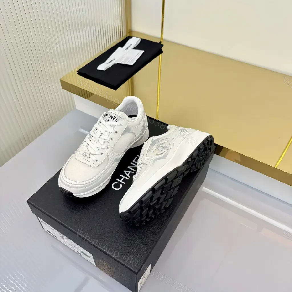 View 2 of White Canvas-Trim High-Top Sneakers with Subtle Luxe Details