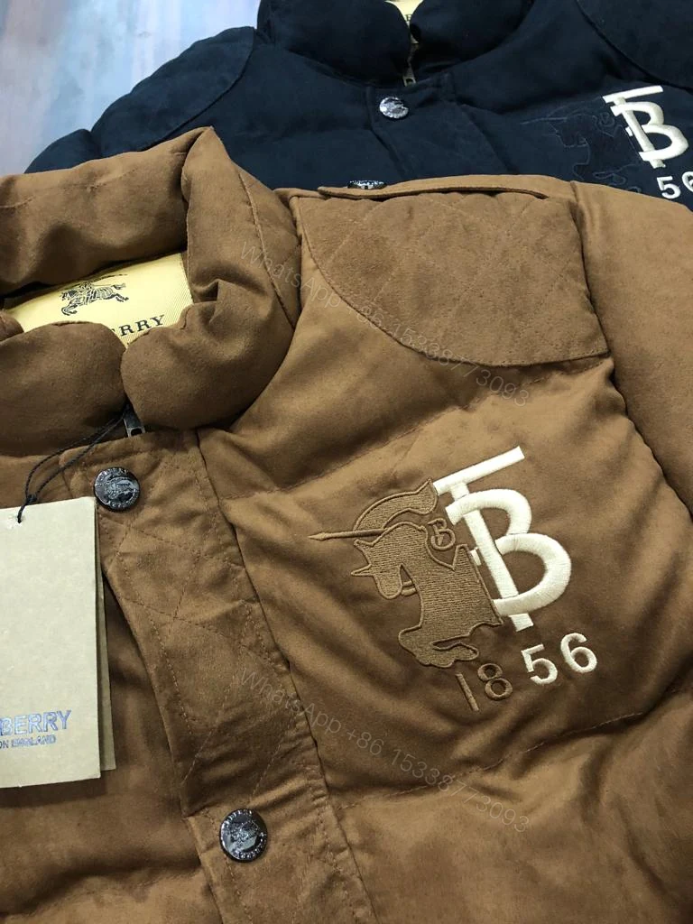 View 4 of FIRST COPY BURBERRY IMPORTED PUFFERS SUEDE JACKET