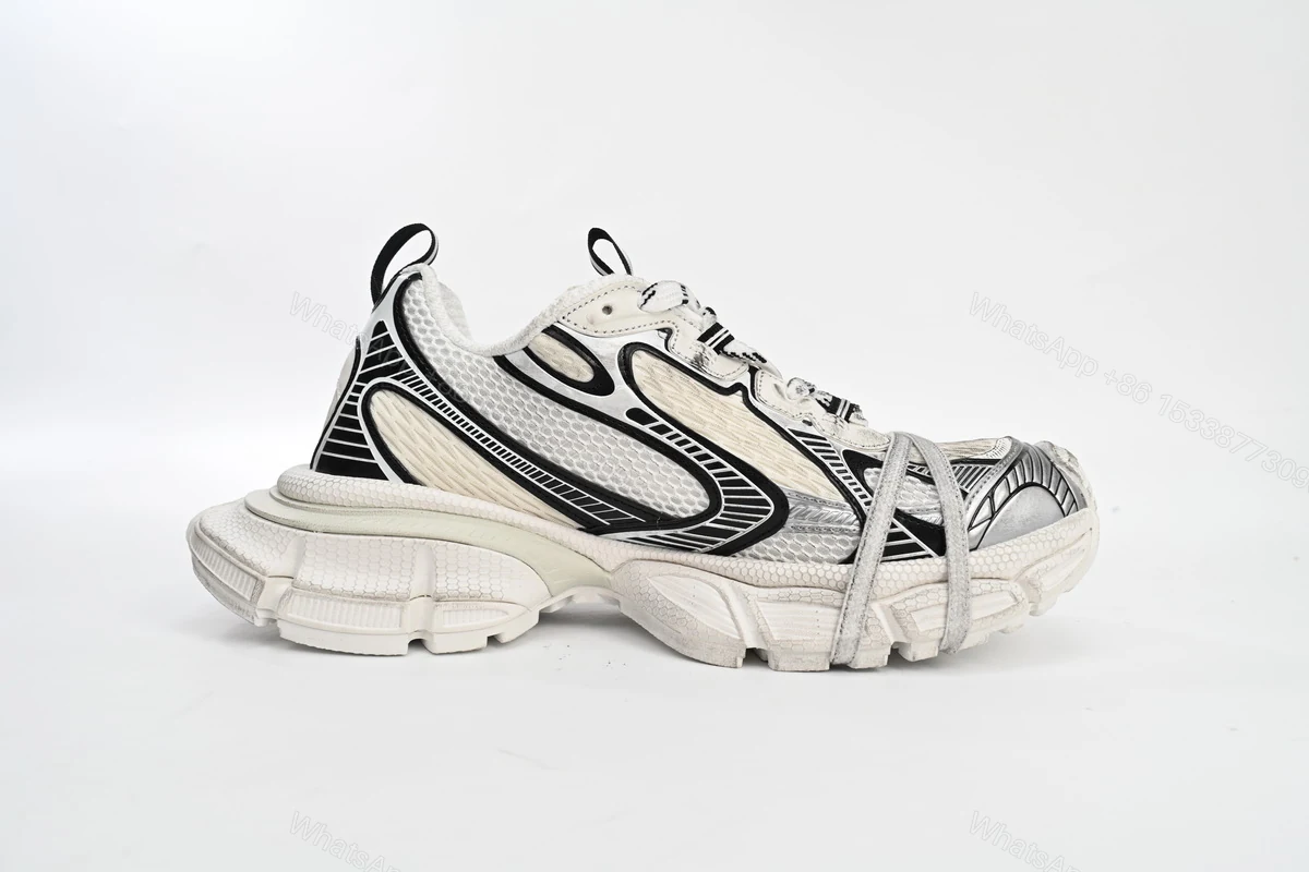 View 5 of Balenciaga 3XL Silver Rice White Black 542229 W1RB5 0352