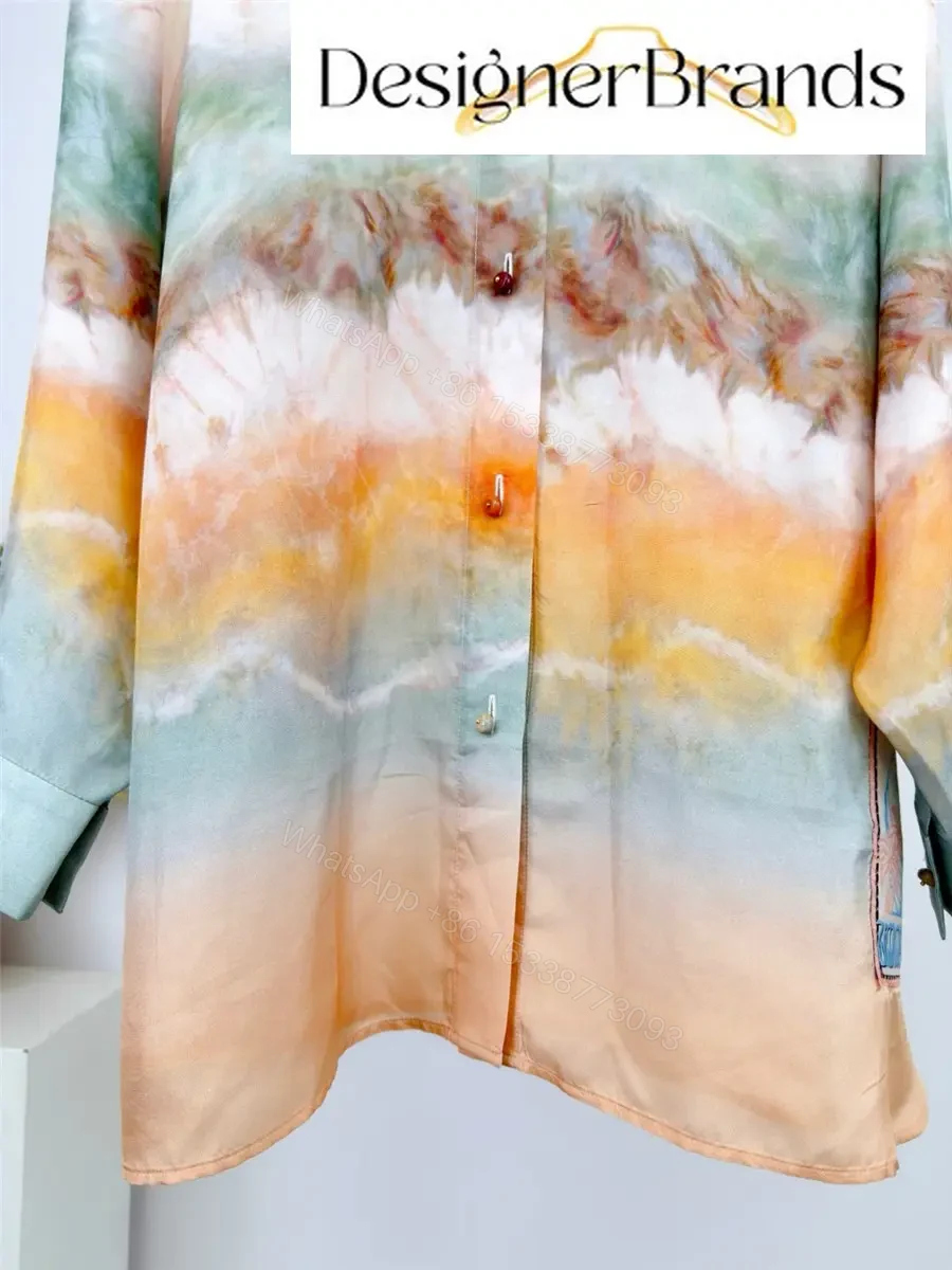 View 9 of Zimmermann Daylight Relaxed Silk Shirt