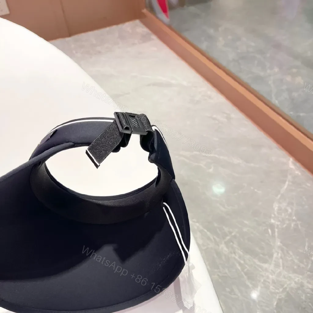 View 2 of Navy Visor Minimal White Piping – Luxe Sport Style Visor