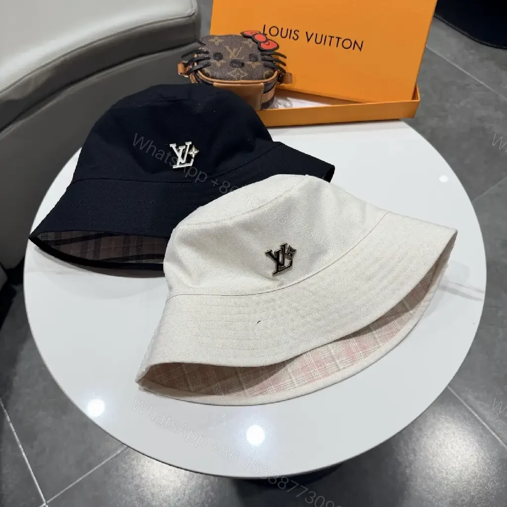 View 9 of Soft-Tone Beige Cotton Hat with Signature Accent