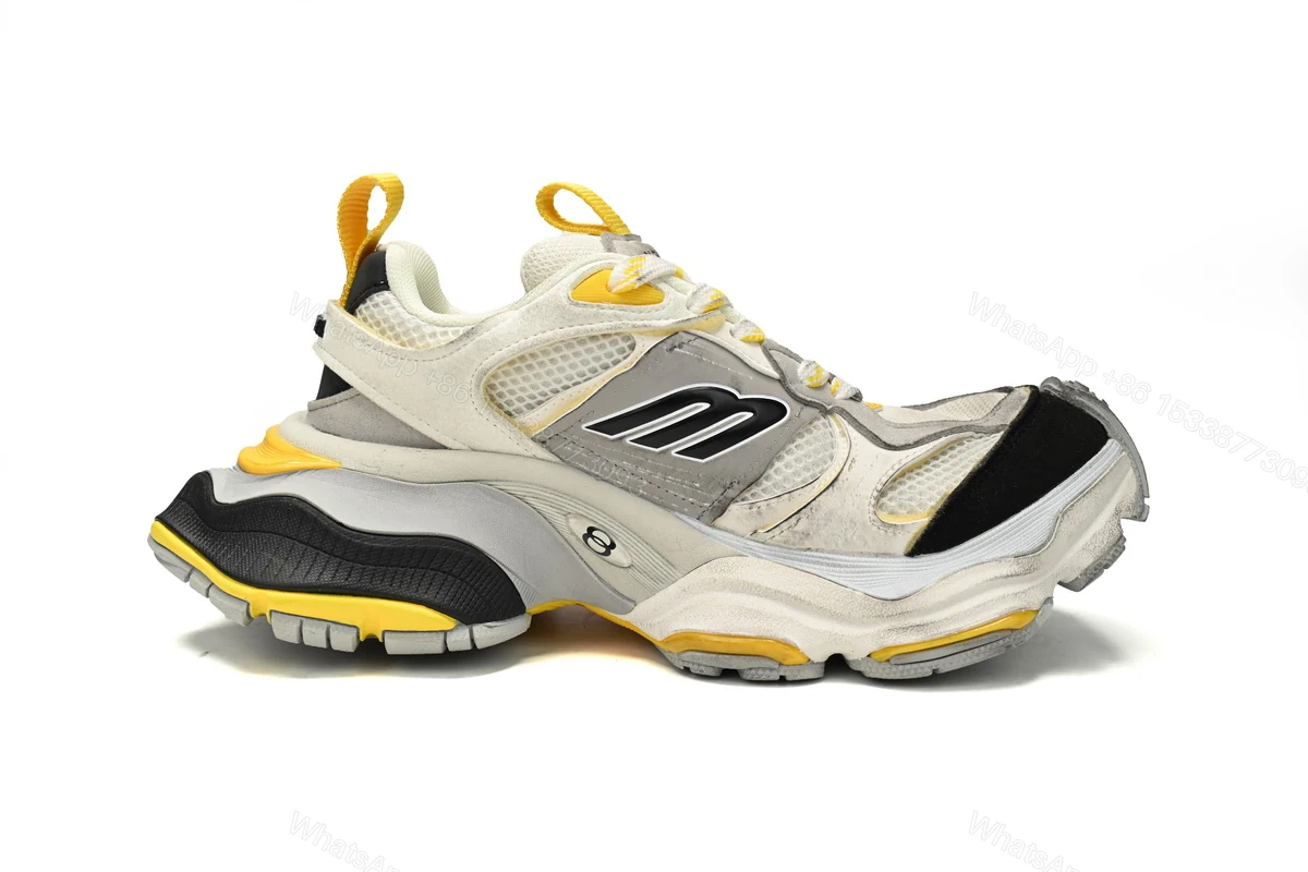 View 3 of Balenciaga CARGO Sneaker White yellow silver 784339-W2MV1-1170