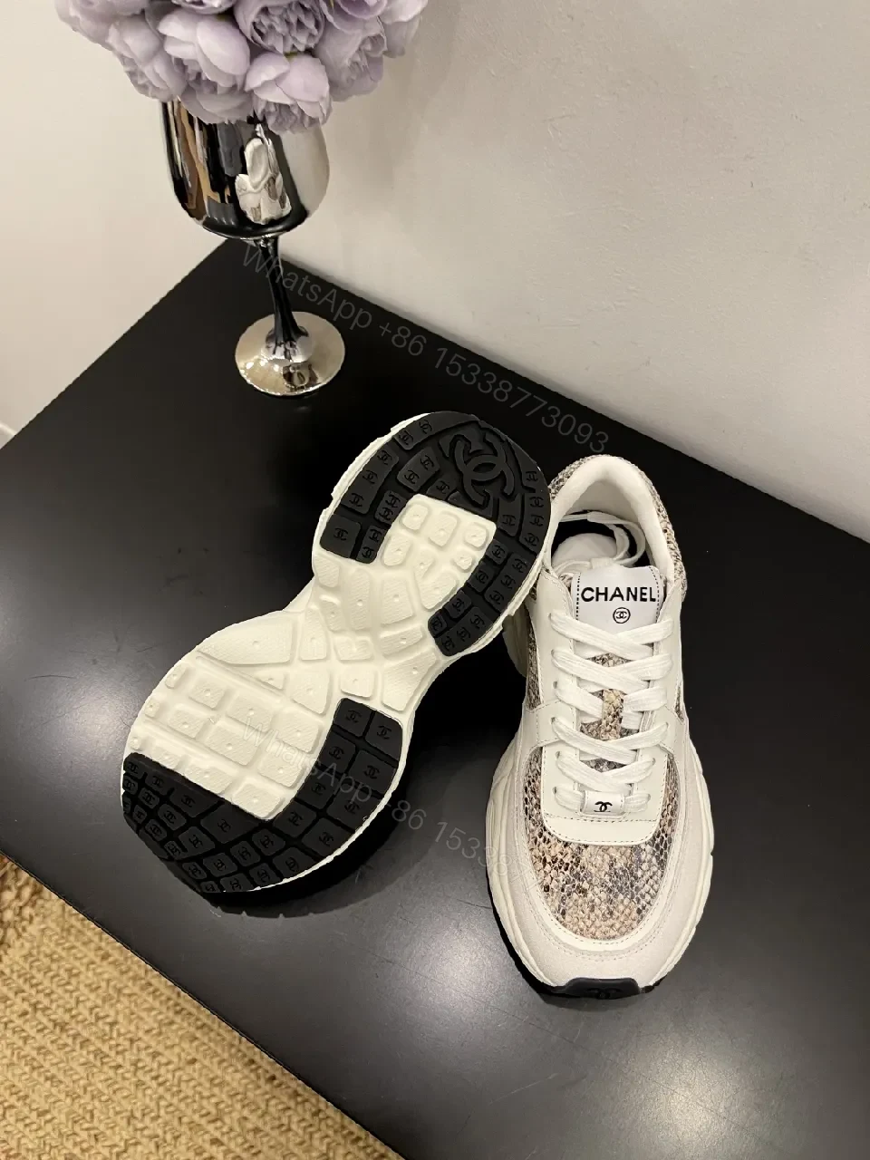 View 2 of Chic Chanel-Inspired Chunky Sneakers: Luxe Comfort