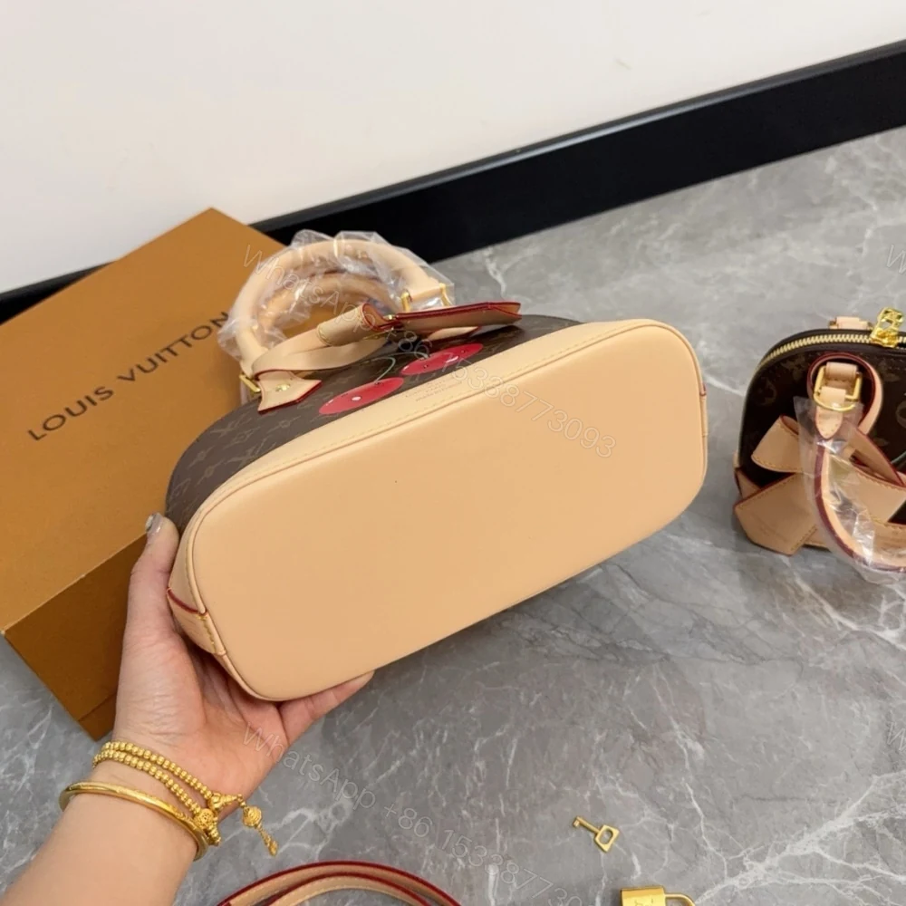 View 5 of Louis Vuitton X Takashi Murakami Monogram Cerise Nano Alma Brown 16 Cm