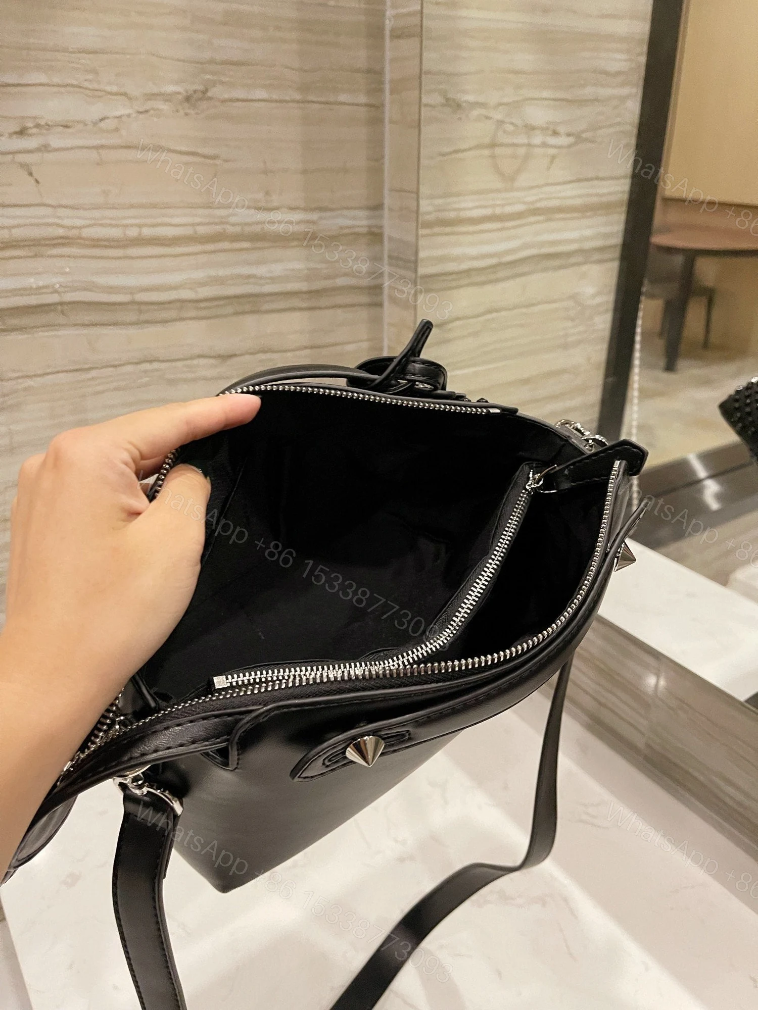View 3 of Fendi Boston Tote Bag