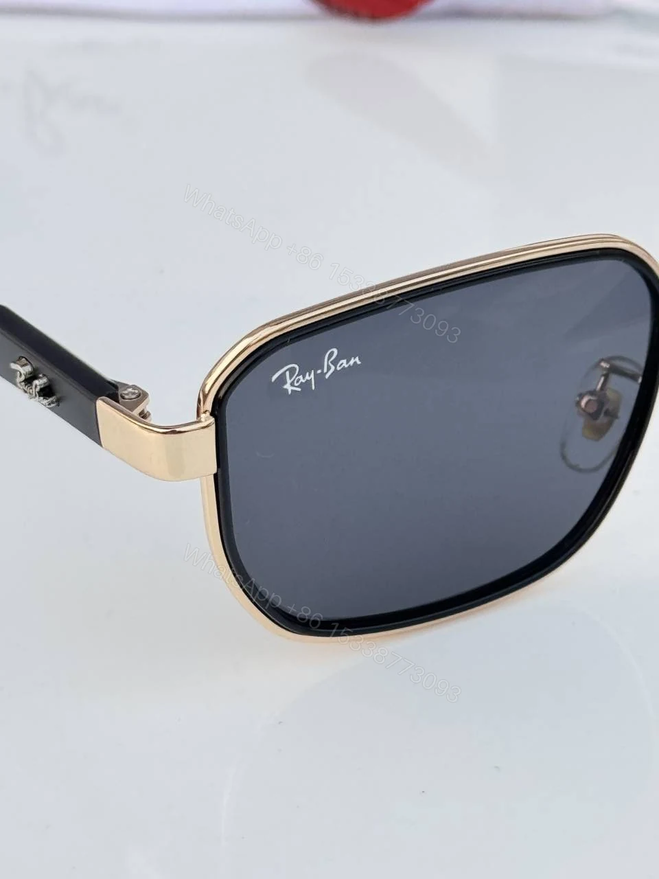 View 5 of First Copy RayBan 5601 Gold Black Sunglasses