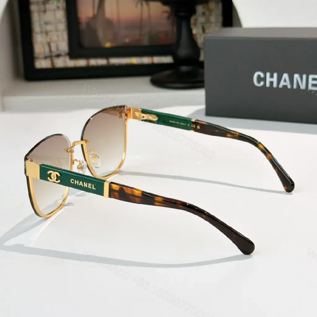 View 5 of Black Metal + Gold Accents Sunglasses – Modern Luxe, All-Day Comfort
