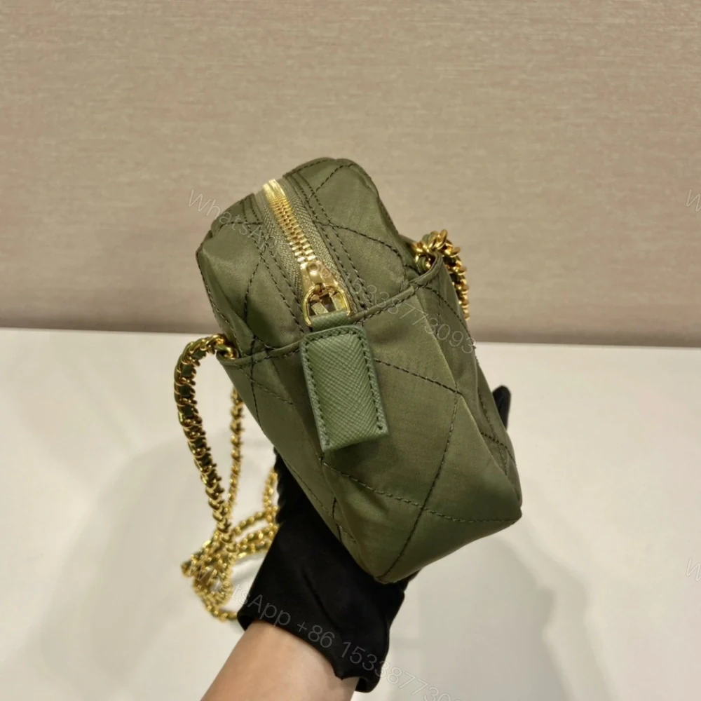 View 3 of 高仿Prada中古單肩包1BD632軍綠色免檢版