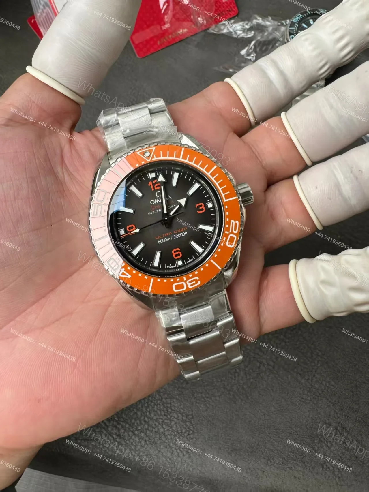 View 8 of Omega Super Clone Seamaster Ocean Planet 6000M 45.5 MM 215.30.46.21.06.001