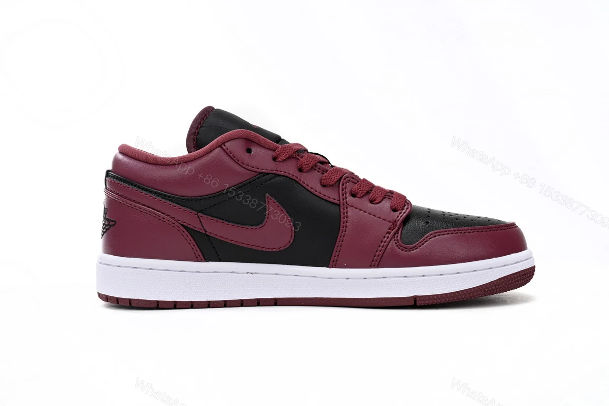 View 8 of Air Jordan aj1 Low Retro Black Red DC0774-006