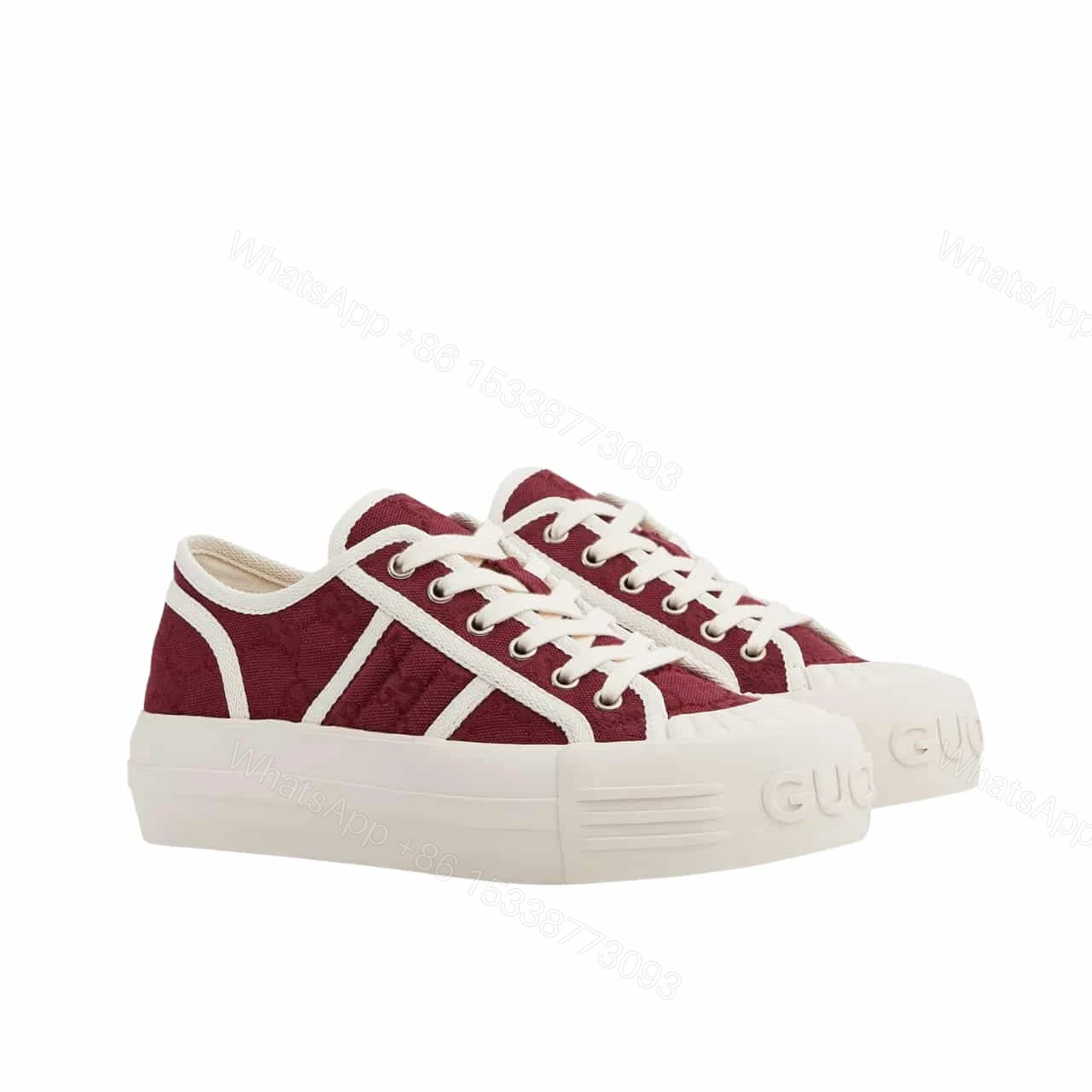 GUCCI WOMEN CHUNKY SNEAKER ROSSO ANCORA ‎816879 FABZZ 8545 — view 1