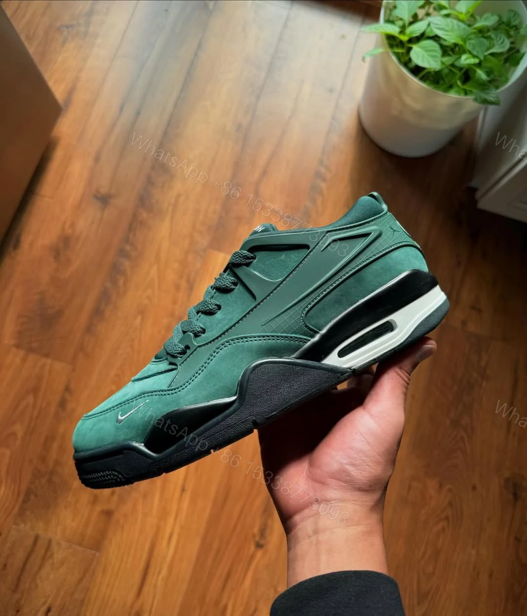 View 2 of FIRST COPY AIR JORDANS 4 RM NIGEL PRO GREEN