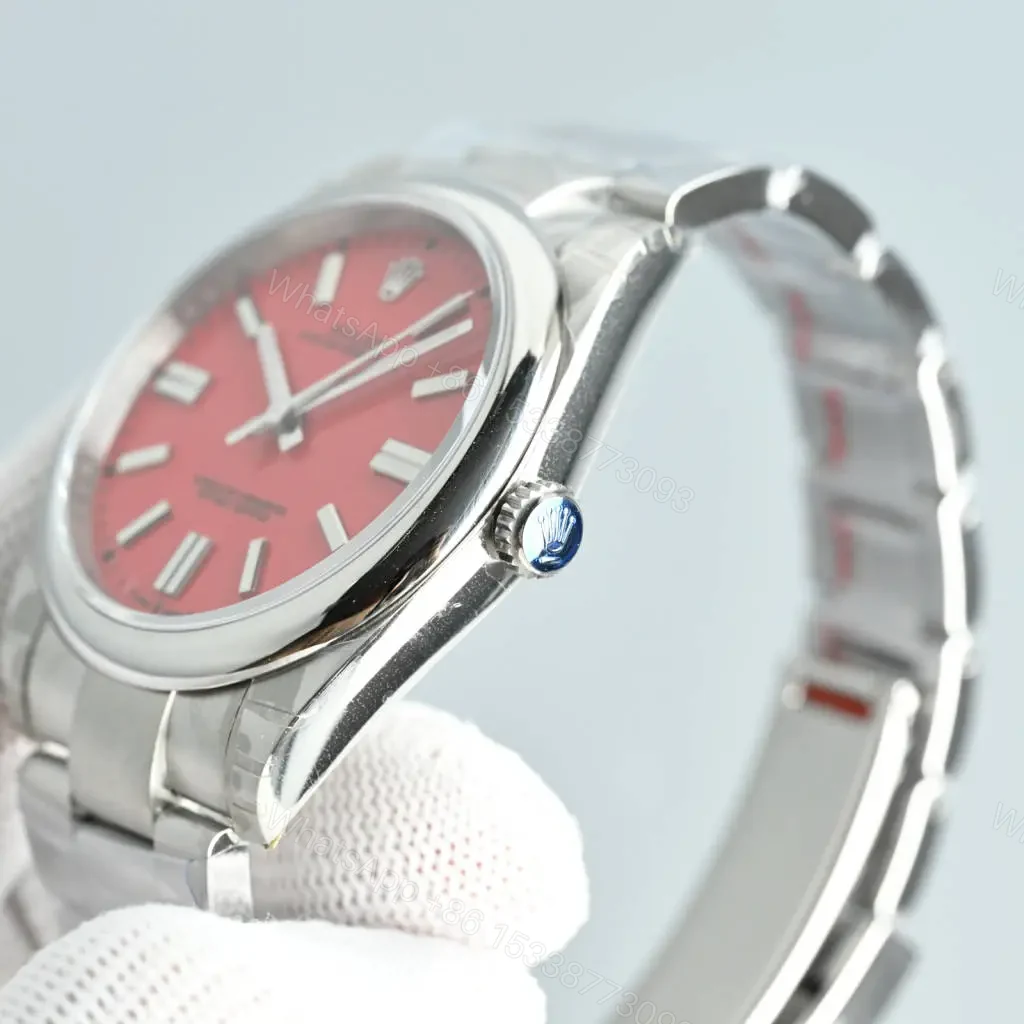 View 4 of Vibrant red oyster perpetual replica 41MM Coral Red 124300-0007