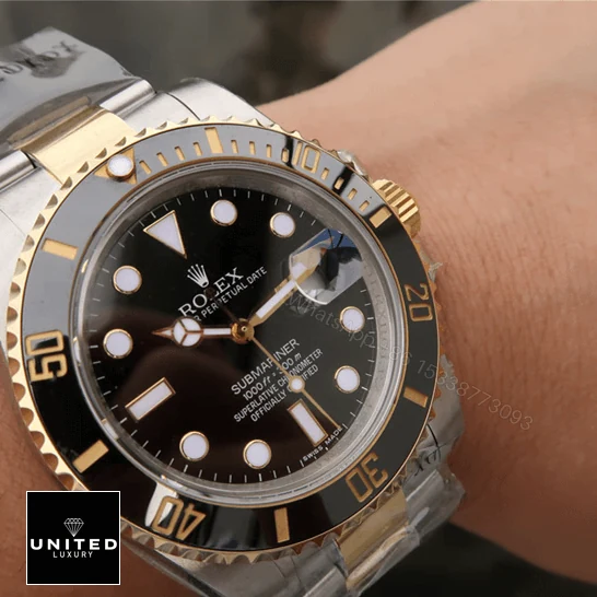 View 4 of Rolex Submariner Date 126613LN Two-Tone Black Dial Replica