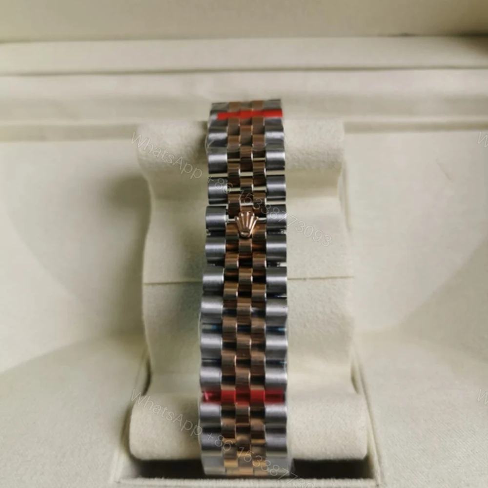 View 4 of Rolex Oyster Perpetual Datejust White Dial With Silver And Everose Gold Strap 36Mm