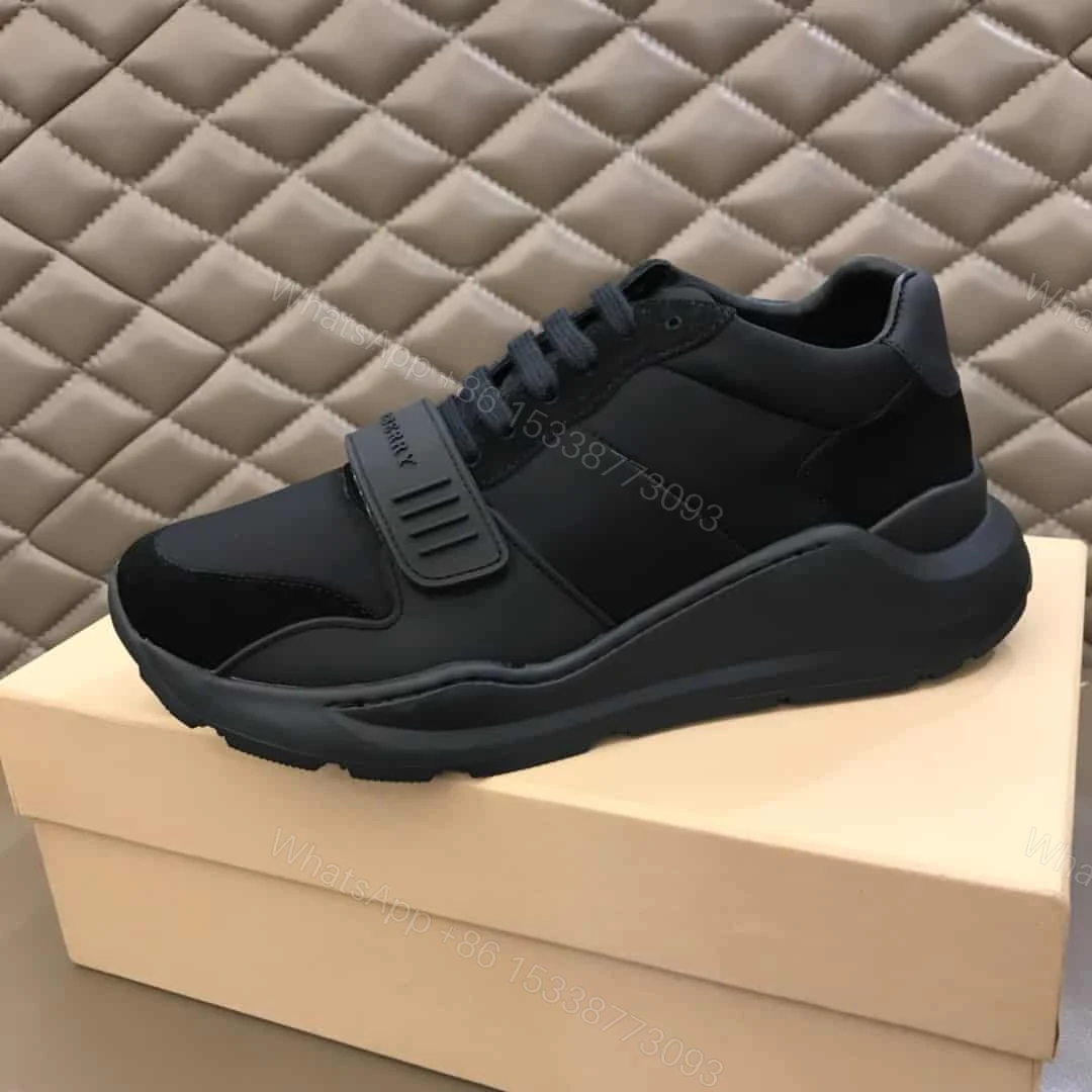 View 6 of BURBERRY SUEDE AND NEOPRENE HIGH-TOP SNEAKERS – BBR19