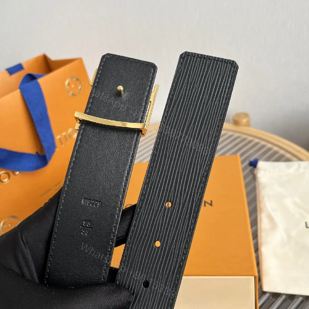 View 4 of Gold Buckle Patterned Modern Belt - Luxury Casual Accessory