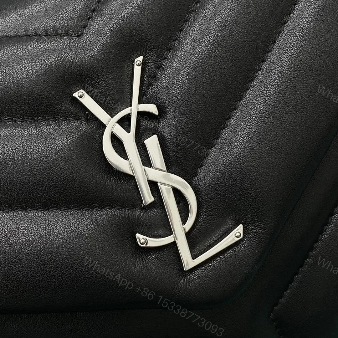 View 4 of YSL Loulou Small with sliver hard 1:1 Top Quality replica Bag
