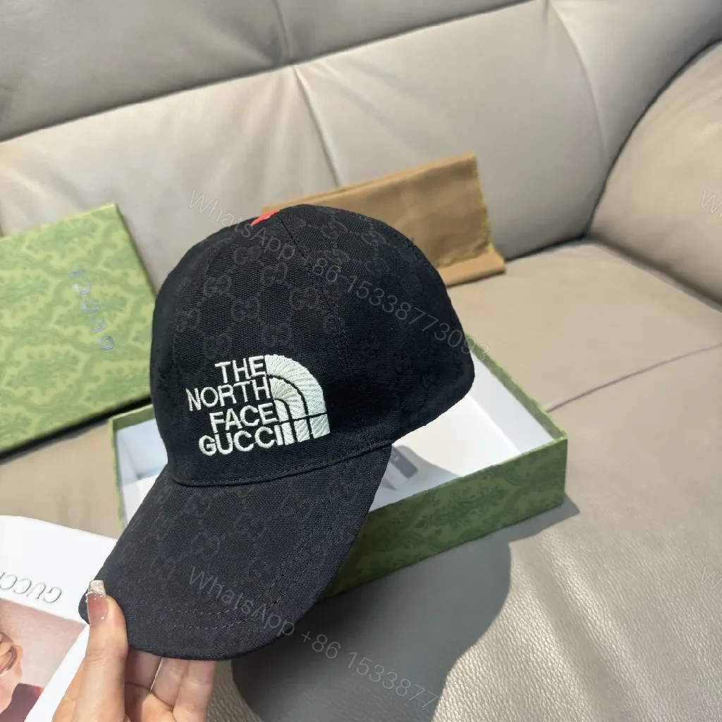 View 4 of Black Monogram Cap: The North Face G Embroidery Cap