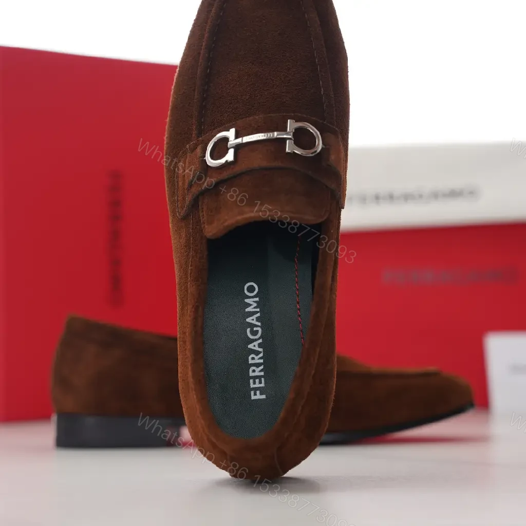 View 10 of Chocolate Suede Loafers + Horsebit + Sleek Modern + All-Day Comfort + Loafers