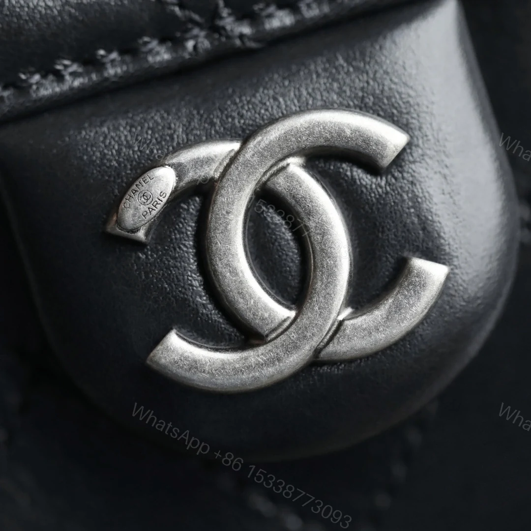 View 17 of 高仿Chanel*26C/25Bag系列AS5631鴛鴦皮穿鏈手袋Mini黑色免檢版