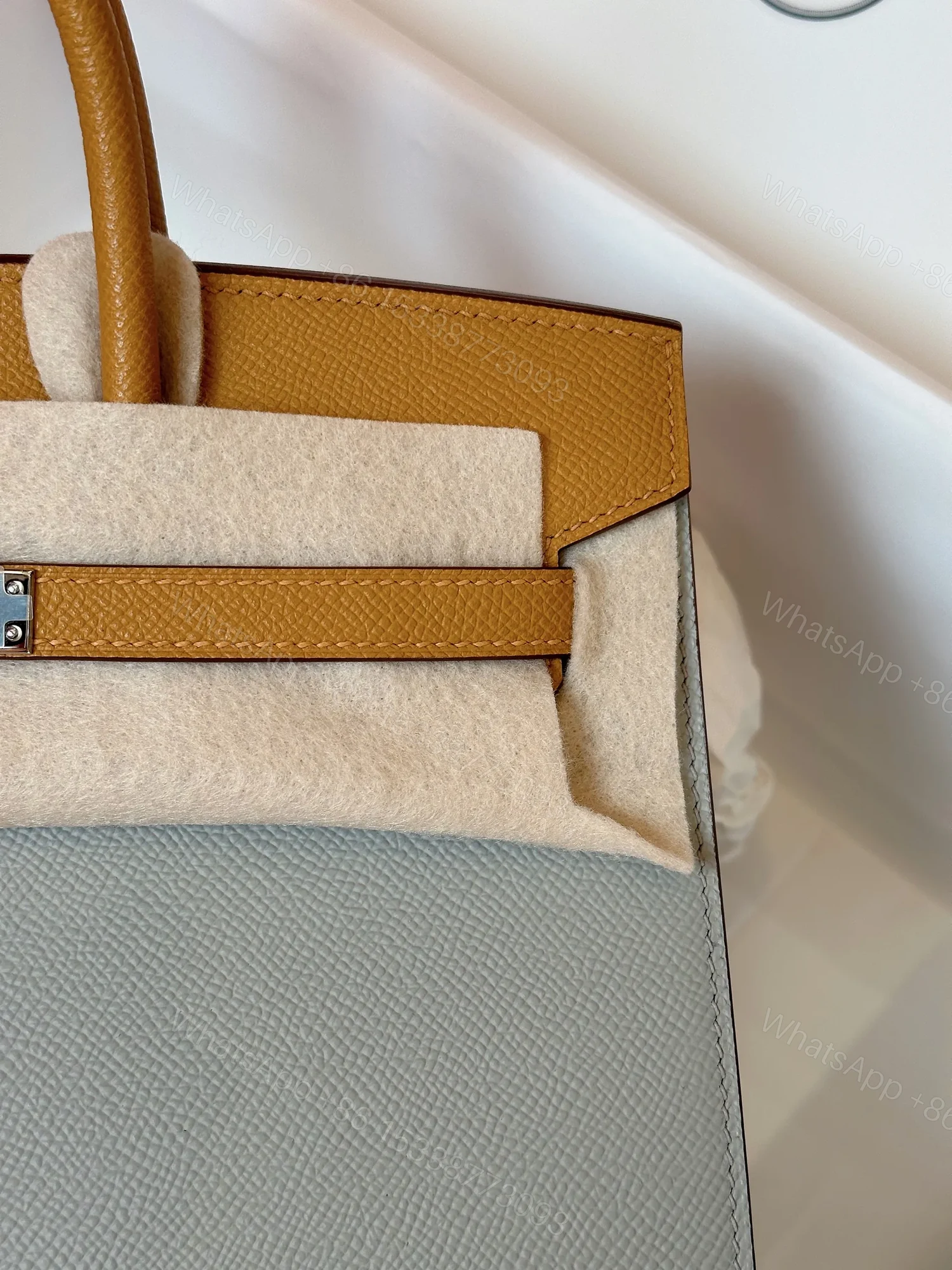 View 6 of HN 25 Gray/Brown Epsom leather Palladium Hardware