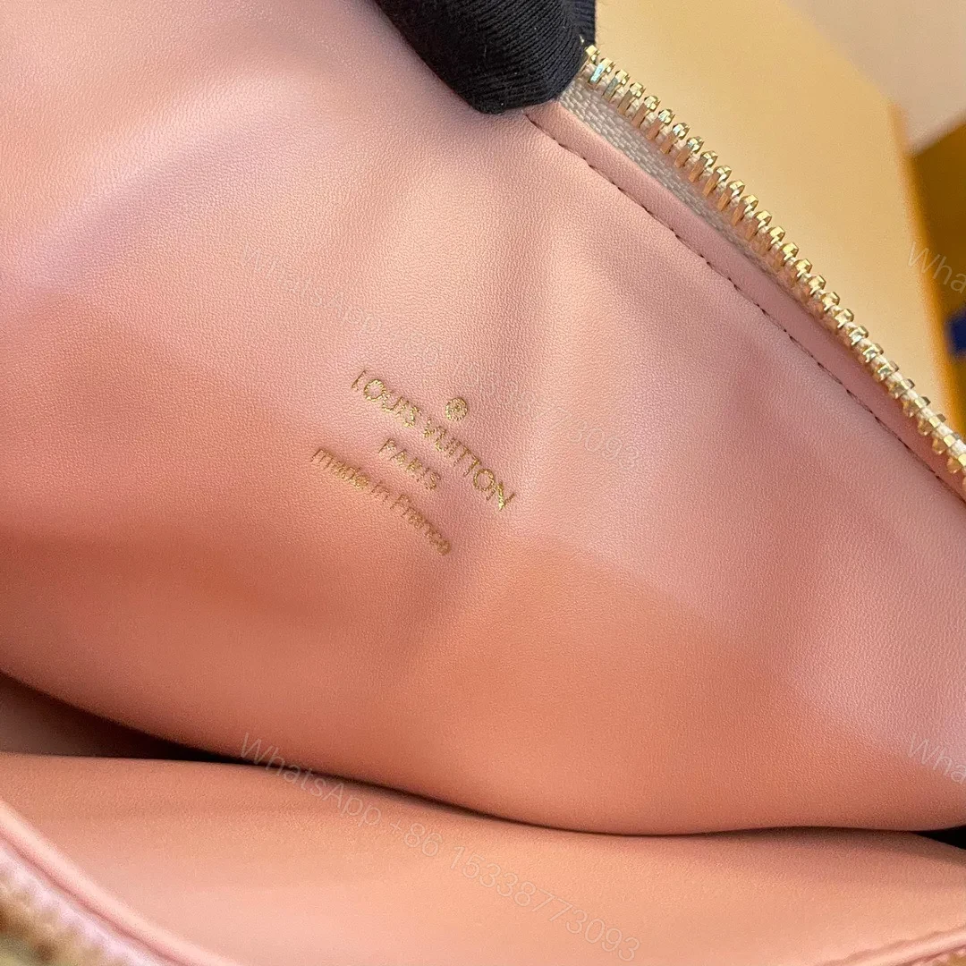 View 7 of Louis Vuitton LV Coussin Monogram Like Auth Handbags Mix Pink Black Pattern 26x20x12cm