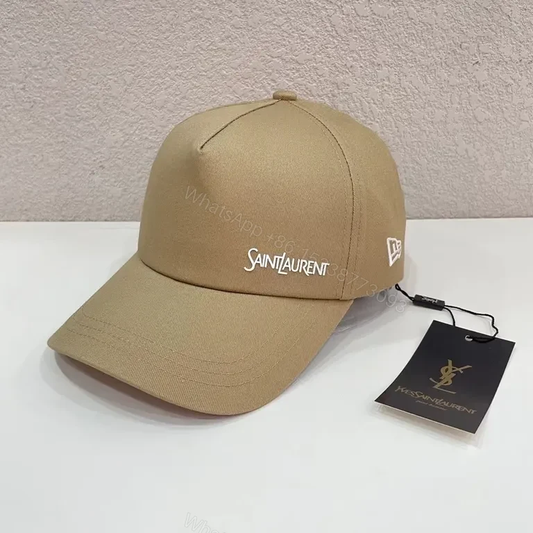 Saint Laurent Cap: Luxury Cotton Blend, Subtle Logo, Everyday Ready — view 1