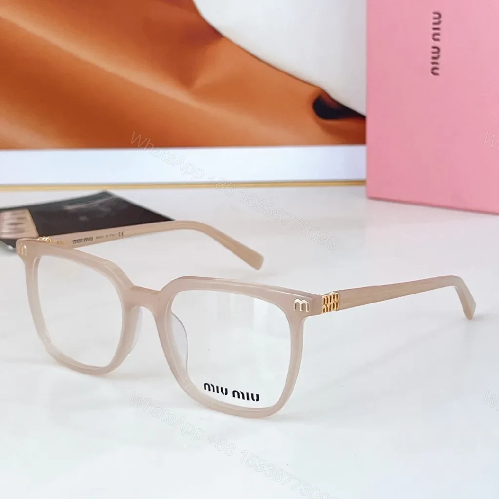 Translucent Nude Frames with Gold Accents Eyewear Luxury — view 1