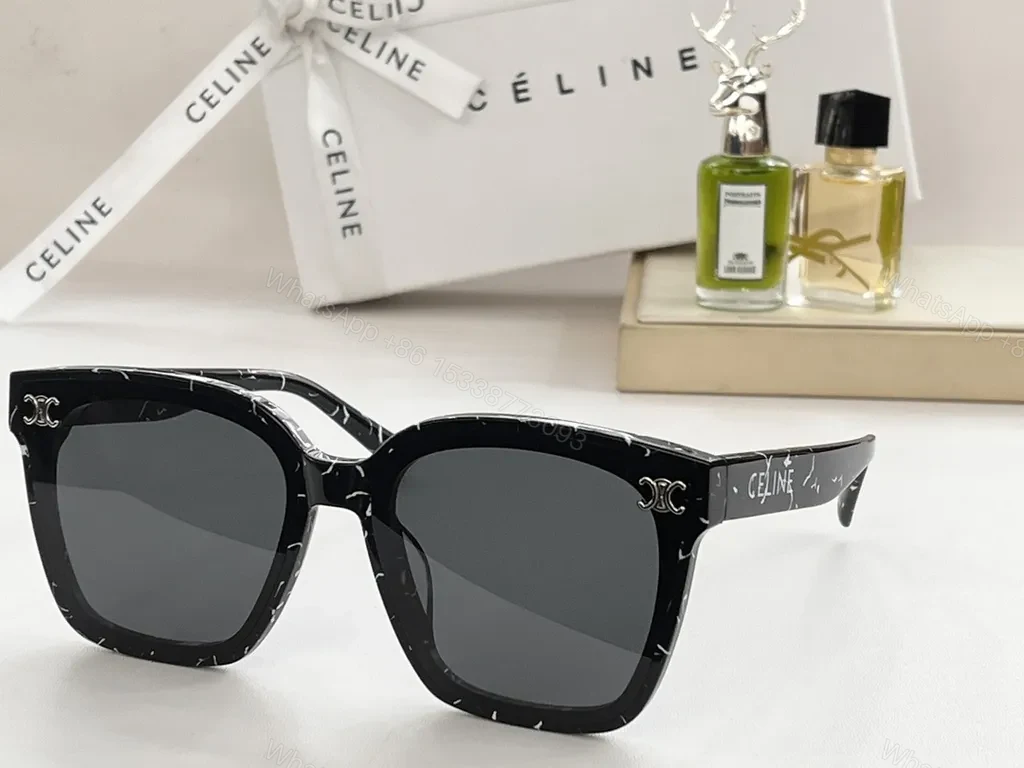 View 4 of Bold Square Black Acetate Sunglasses â€” Designer-Inspired Luxury