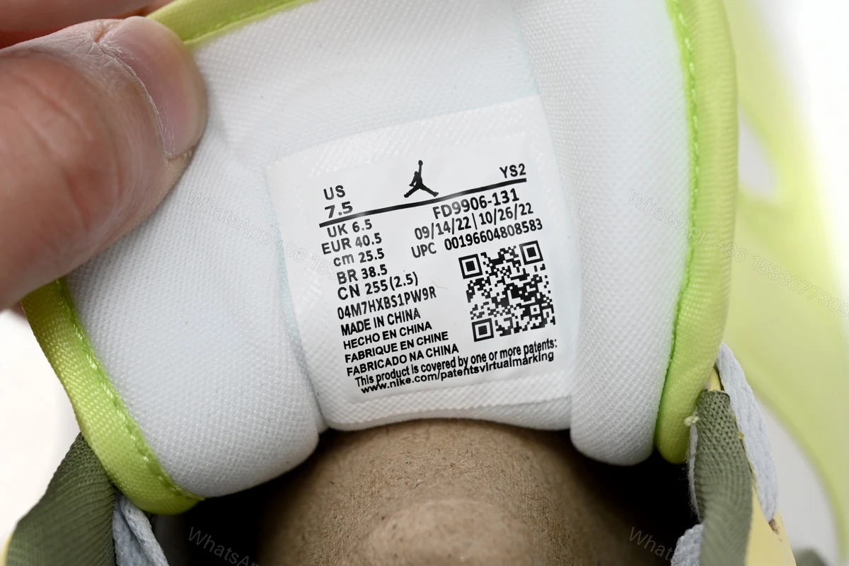 View 7 of Air Jordan aj1 Low Green White FD9906-131