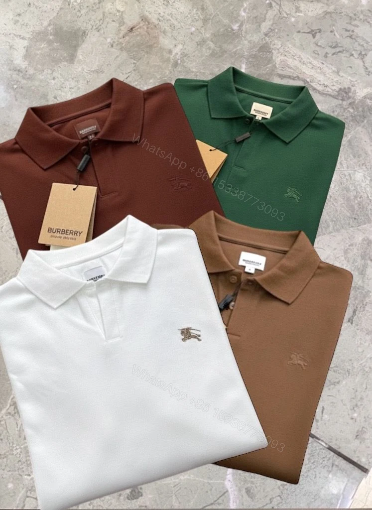 FIRST COPY BURBERRY FULL SLEEVES POLO TEES — view 1