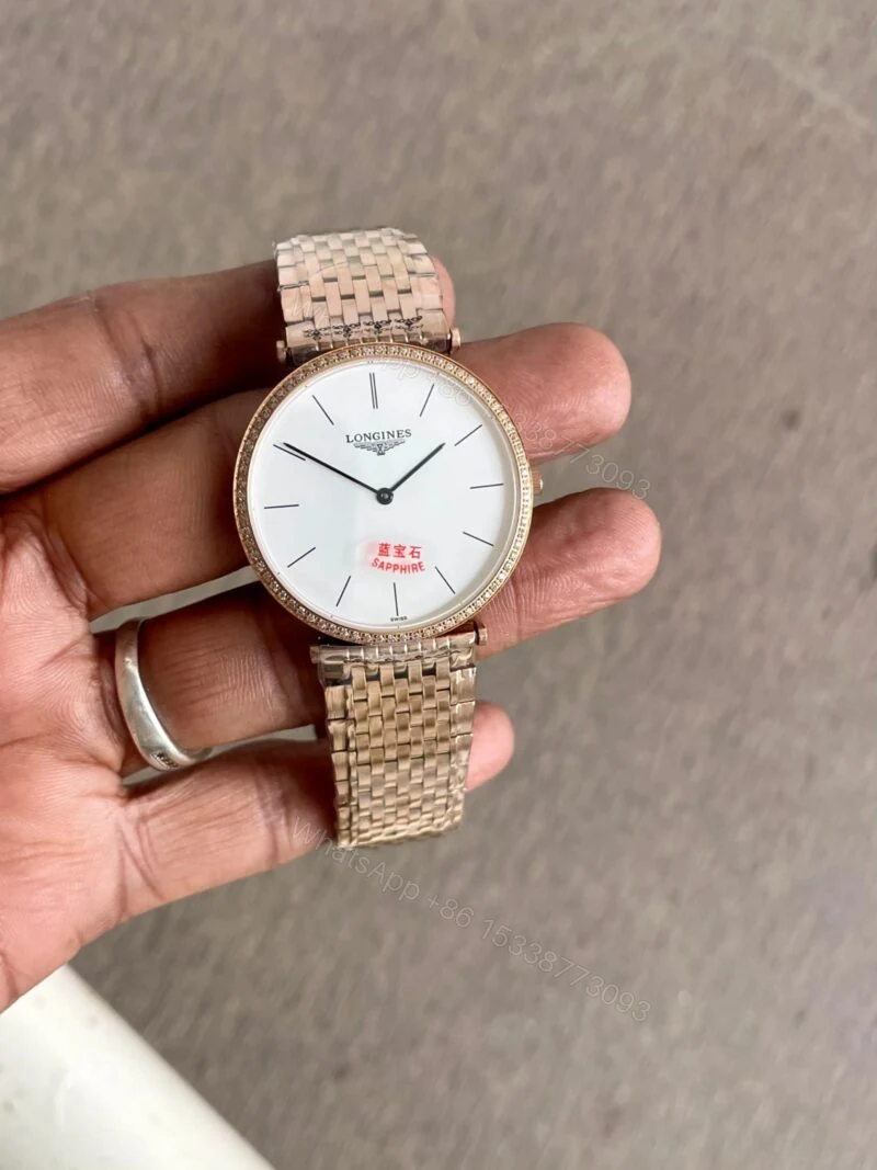 View 2 of Longines One Click King Silver Rose Gold 42mm Quartz