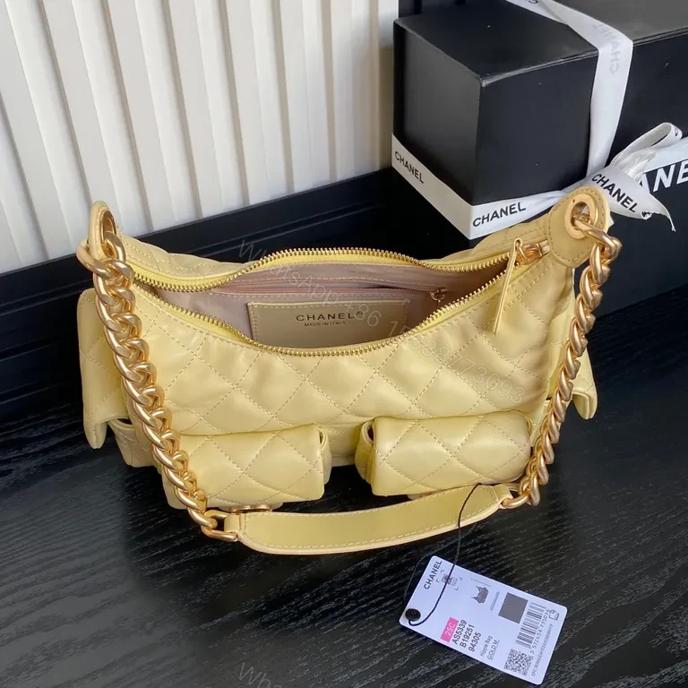 View 4 of Chic Quilted Satchel with Gold Chain Strap â€“ Everyday Luxury