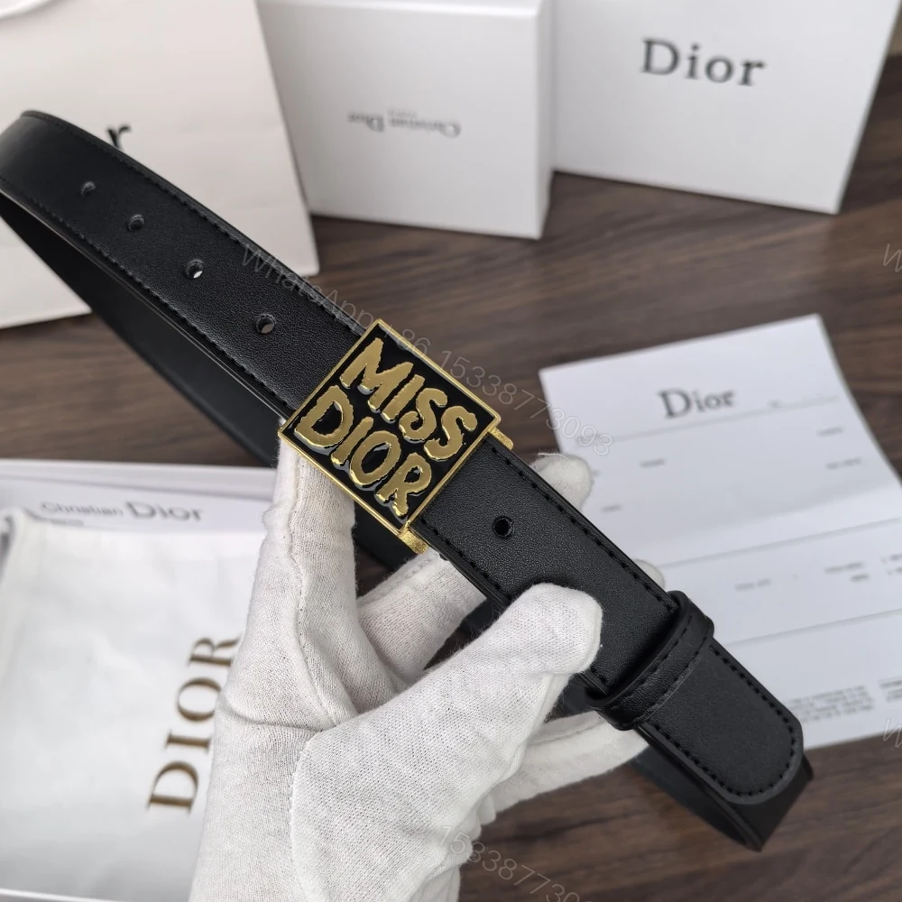 View 4 of DIOR MISS DIOR GRAFFITI BELT BLACK 30MM B0598UMOD M900 95