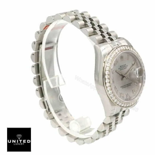View 7 of Rolex Datejust 279166 Platinum Automatic Grey With Diamond Dial Jubilee Replica
