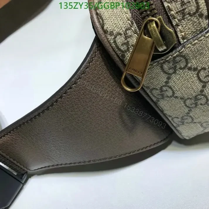 View 6 of Gucci Knockoff Ophidia GG Beige Belt Bag GGBP1028035 Mirror 1:1