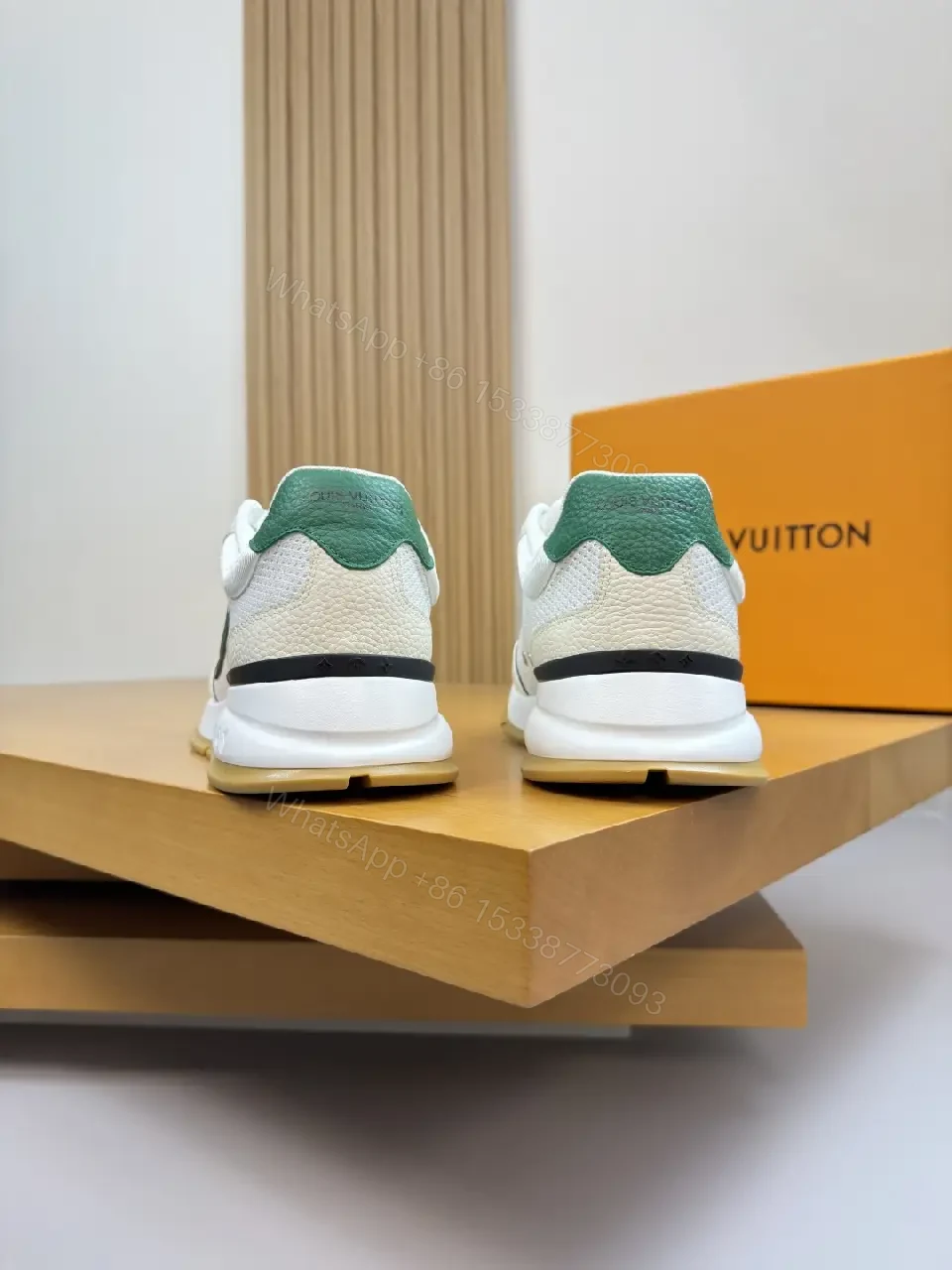 View 3 of Textured Mesh-L Leather Low-Top Sneakers: Durable Comfort, Playful Edge