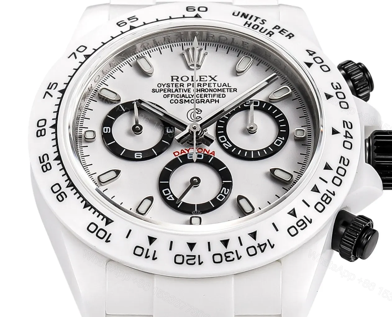 View 5 of GS Factory Clean Factory AET x Rolex Picasso White Ceramic Daytona