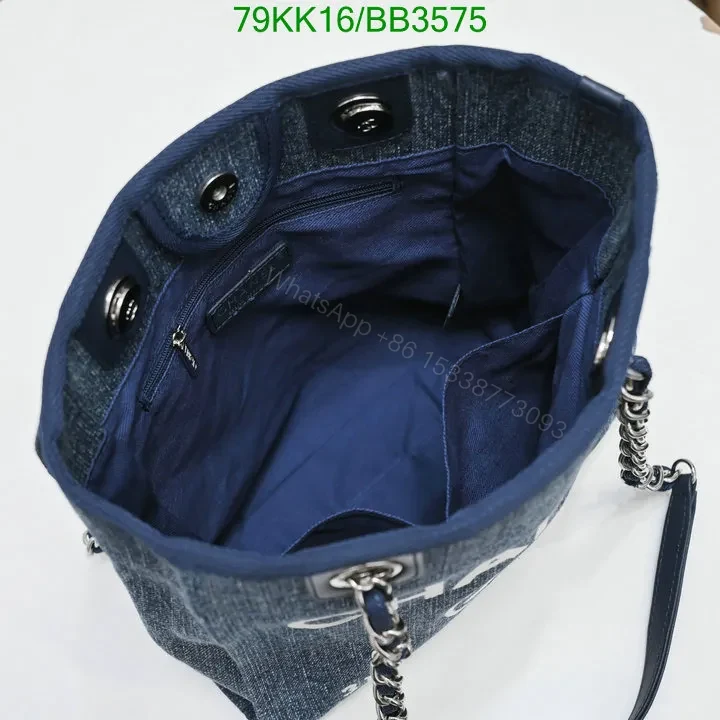 View 18 of Chanel Deauville Chain Black Tote Bag QL854 – Trendy and Functional