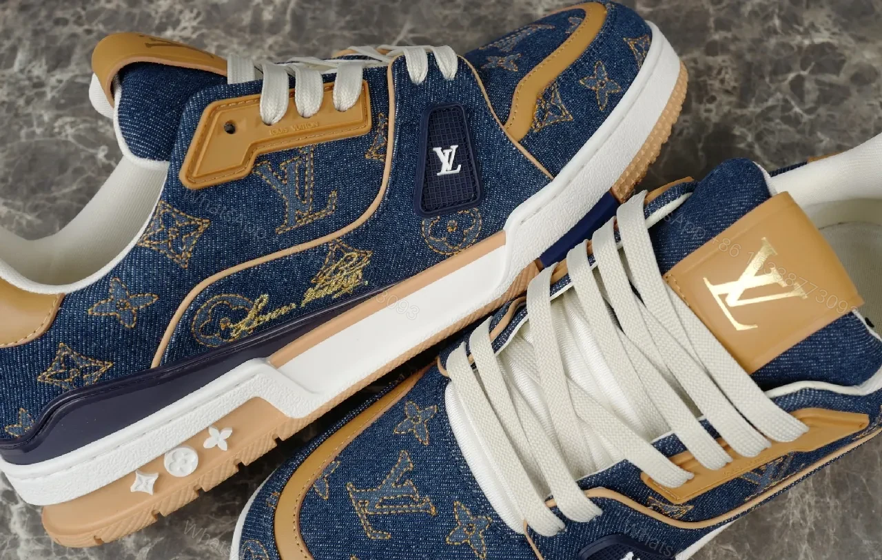View 6 of Denim-Luxe Monogram High-Tops: All-Day Comfort Sneakers