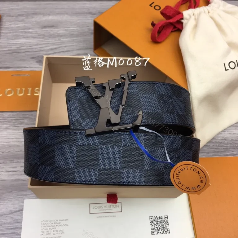 View 3 of Damier Graphite Belt: Signature Pattern, Everyday Luxury accessory